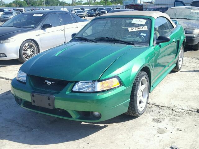 1FAFP46V5XF201017 - 1999 FORD MUSTANG GREEN photo 2