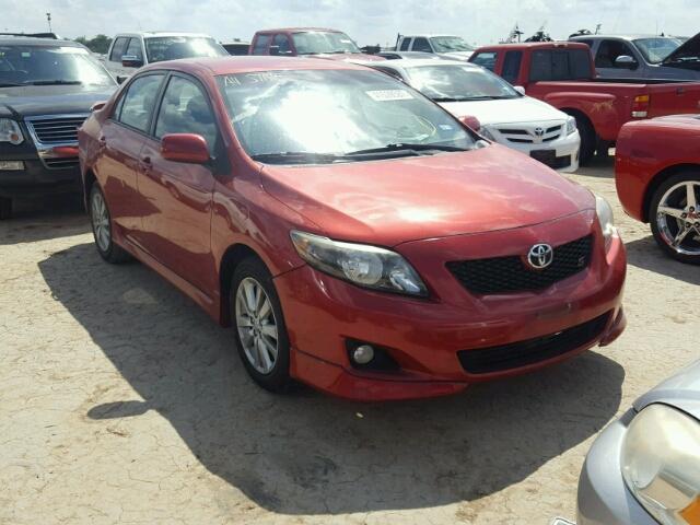 2T1BU4EE0AC361342 - 2010 TOYOTA COROLLA RED photo 1