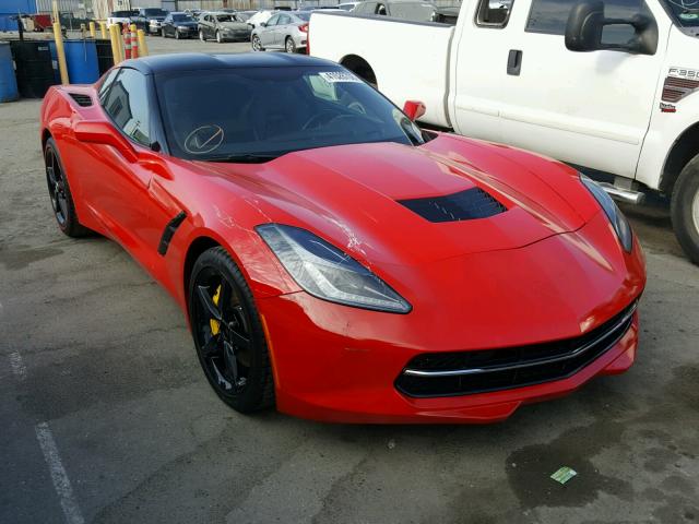 1G1YE2D77F5114167 - 2015 CHEVROLET CORVETTE S RED photo 1