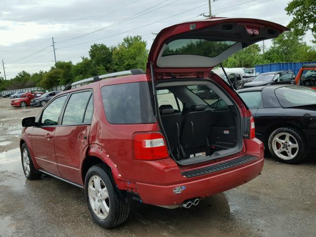 1FMDK03187GA18176 - 2007 FORD FREESTYLE RED photo 3