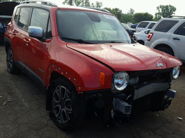 ZACCJADT2GPC60098 - 2016 JEEP RENEGADE L RED photo 1