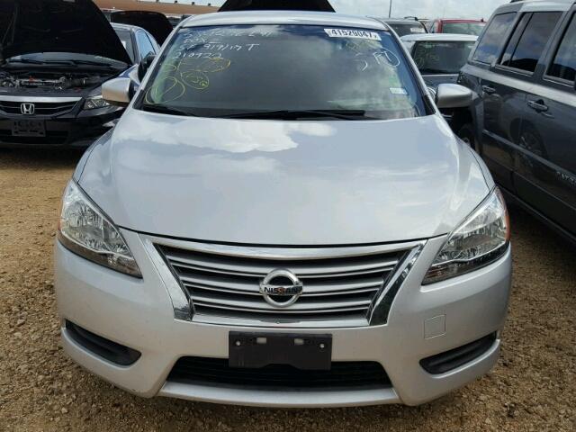 3N1AB7AP5EY210922 - 2014 NISSAN SENTRA SILVER photo 9