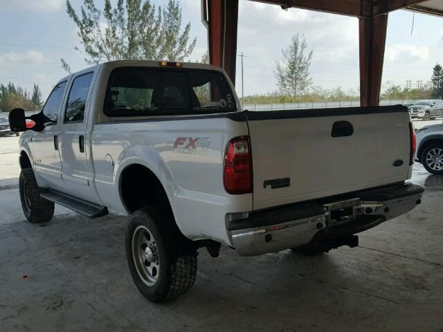 1FTNW21P93EB34931 - 2003 FORD F250 SUPER WHITE photo 3