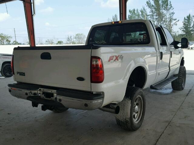 1FTNW21P93EB34931 - 2003 FORD F250 SUPER WHITE photo 4