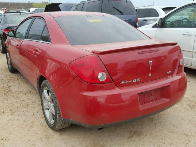 1G2ZG58N974225279 - 2007 PONTIAC G6 RED photo 3