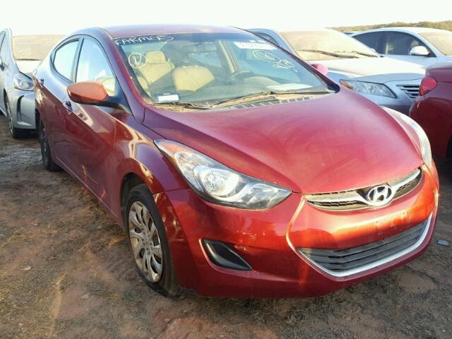 5NPDH4AE1DH223104 - 2013 HYUNDAI ELANTRA MAROON photo 1