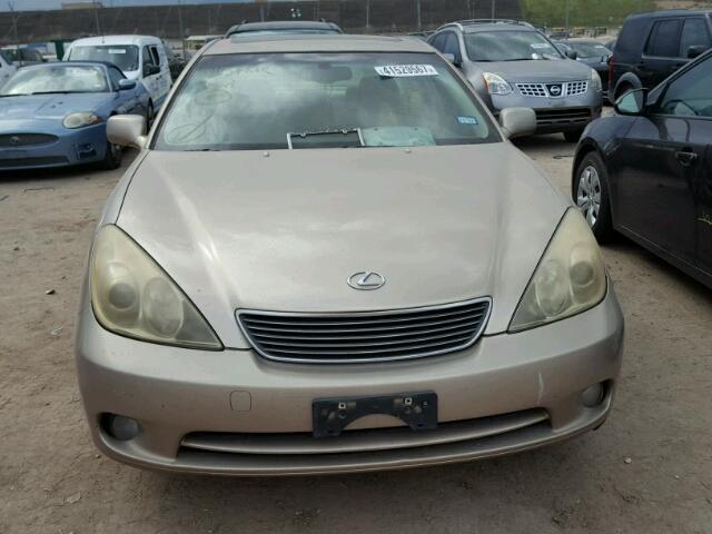 JTHBA30G855138205 - 2005 LEXUS ES BEIGE photo 10