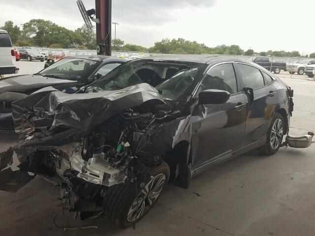 JHMFC1F7XJX011056 - 2018 HONDA CIVIC EXL BLACK photo 2