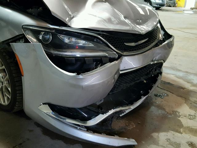 1C3CCCEG8GN151620 - 2016 CHRYSLER 200 C SILVER photo 9