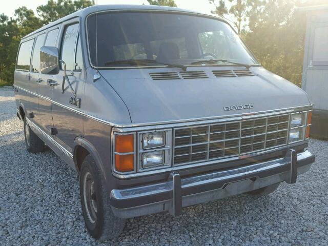 2B46B11T0FK238958 - 1985 DODGE RAM WAGON GRAY photo 1