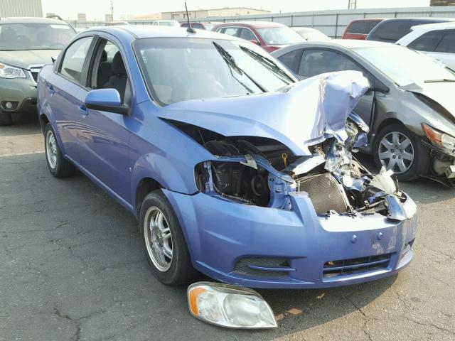 KL1TD56E79B367228 - 2009 CHEVROLET AVEO LS BLUE photo 1