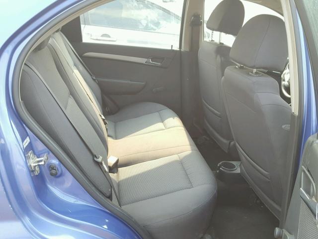 KL1TD56E79B367228 - 2009 CHEVROLET AVEO LS BLUE photo 6