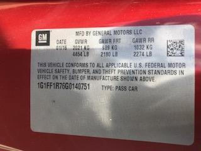 1G1FF1R76G0140751 - 2016 CHEVROLET CAMARO SS RED photo 7