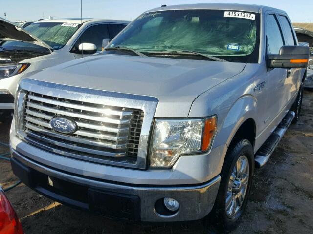 1FTFW1CT9CKD42365 - 2012 FORD F150 SILVER photo 2