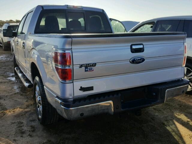 1FTFW1CT9CKD42365 - 2012 FORD F150 SILVER photo 3