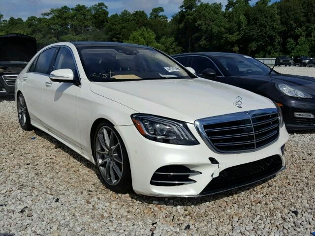 WDDUG8DB9JA411860 - 2018 MERCEDES-BENZ S 560 WHITE photo 1