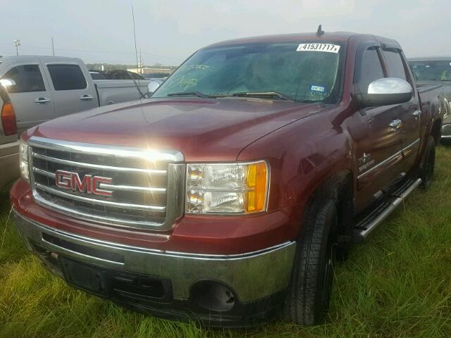 3GTP1VE04DG202598 - 2013 GMC SIERRA RED photo 2