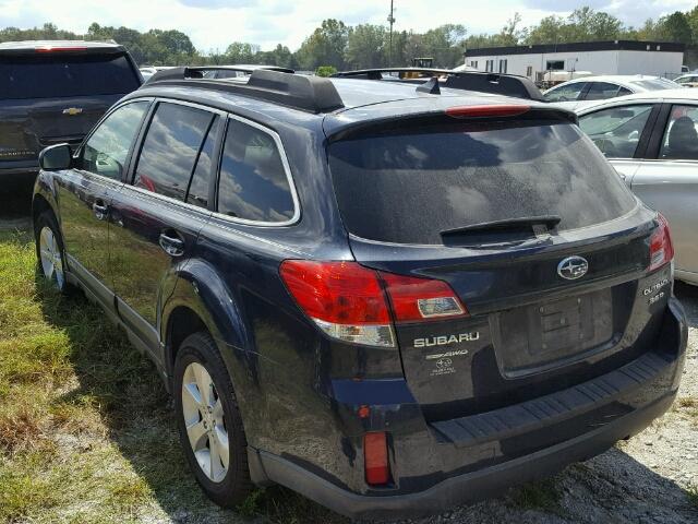 4S4BRDPC5D2260213 - 2013 SUBARU OUTBACK BLUE photo 3