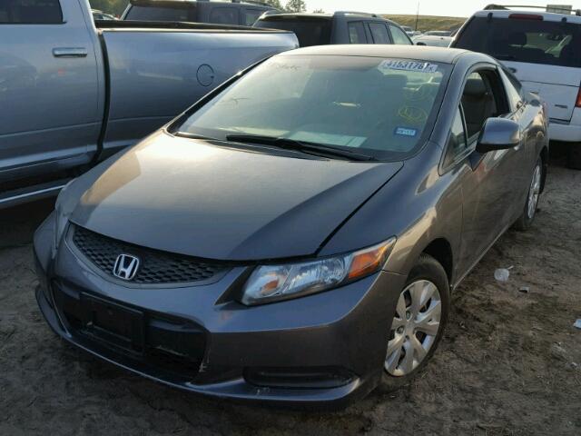 2HGFG3B57CH559451 - 2012 HONDA CIVIC LX GRAY photo 2