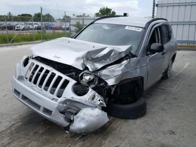 1J8FT47W77D112177 - 2007 JEEP COMPASS SILVER photo 2