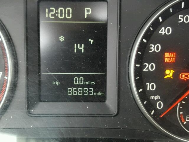 3VWRZ7AJ6AM130292 - 2010 VOLKSWAGEN JETTA SE 黑色 照片 8