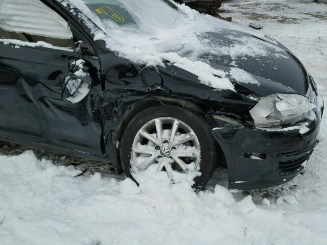3VWRZ7AJ6AM130292 - 2010 VOLKSWAGEN JETTA SE 黑色 照片 9