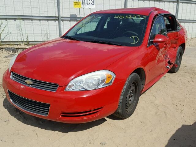 2G1WB57K691289677 - 2009 CHEVROLET IMPALA RED photo 2