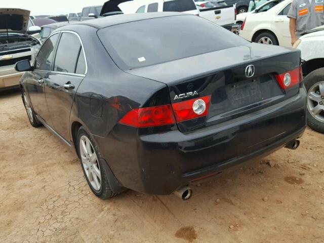 JH4CL96804C005417 - 2004 ACURA TSX BLACK photo 3