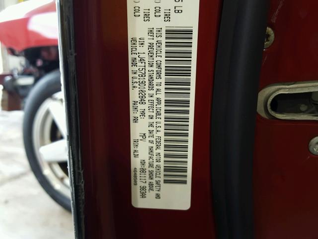 1J4FT57B19D102848 - 2009 JEEP COMPASS LI RED photo 10