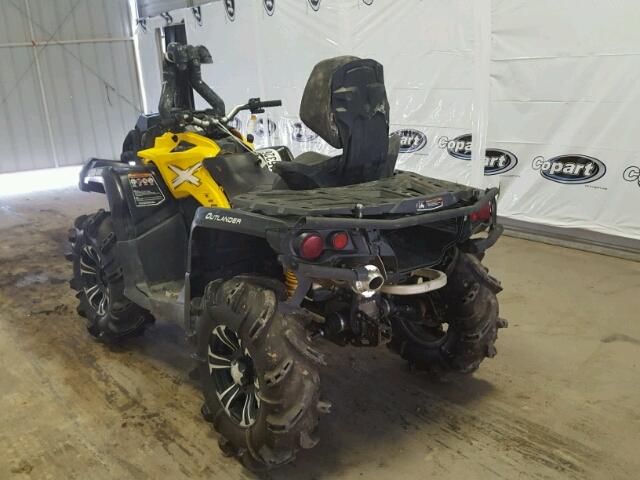 3JBLWAP24FJ000876 - 2015 CAN-AM OUTLANDER YELLOW photo 3