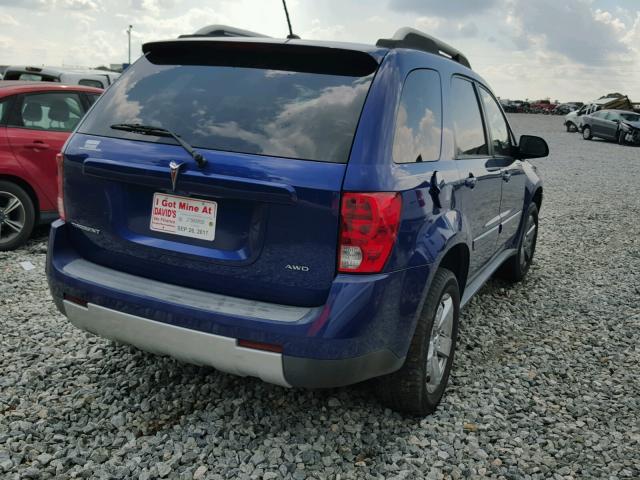 2CKDL73F376238954 - 2007 PONTIAC TORRENT BLUE photo 4