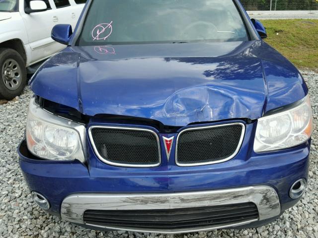 2CKDL73F376238954 - 2007 PONTIAC TORRENT BLUE photo 9