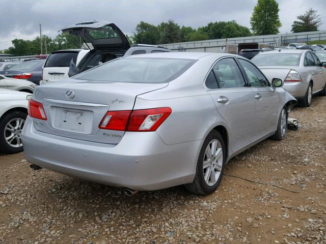 JTHBJ46G082245638 - 2008 LEXUS ES 350 SILVER photo 4