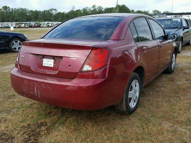 1G8AJ55F56Z137168 - 2006 SATURN ION LEVEL MAROON photo 4