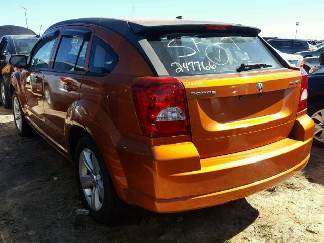 1B3CB3HA4BD247766 - 2011 DODGE CALIBER MA ORANGE photo 3