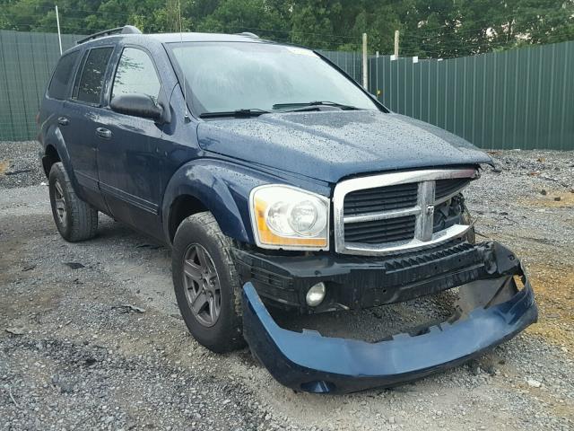 1D4HB48N64F140628 - 2004 DODGE DURANGO SL BLUE photo 1