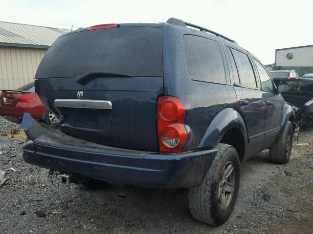 1D4HB48N64F140628 - 2004 DODGE DURANGO SL BLUE photo 4