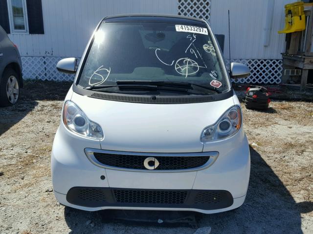 WMEEJ3BA9DK665811 - 2013 SMART FORTWO WHITE photo 9