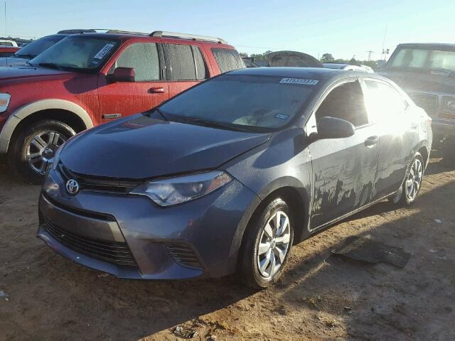 5YFBURHE0FP336294 - 2015 TOYOTA COROLLA L GRAY photo 2