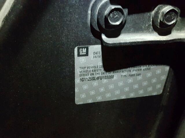 1G11Z5SL4FU103088 - 2015 CHEVROLET IMPALA 灰色 照片 10