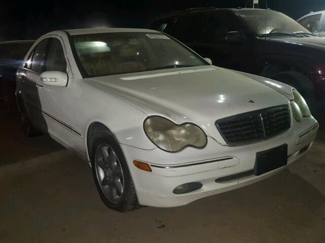 WDBRF61J03F308527 - 2003 MERCEDES-BENZ C 240 WHITE photo 1