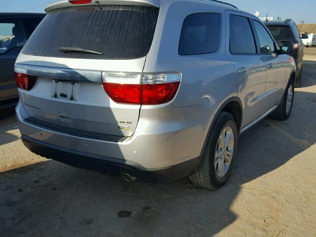 1C4RDHDGXCC112941 - 2012 DODGE DURANGO SILVER photo 4