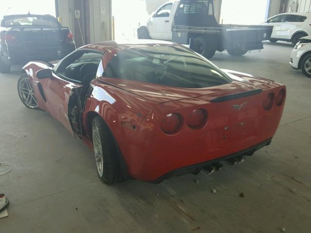 1G1YY26E275108376 - 2007 CHEVROLET CORVETTE Z RED photo 3