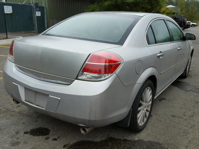 1G8ZV57717F137586 - 2007 SATURN AURA XR SILVER photo 4