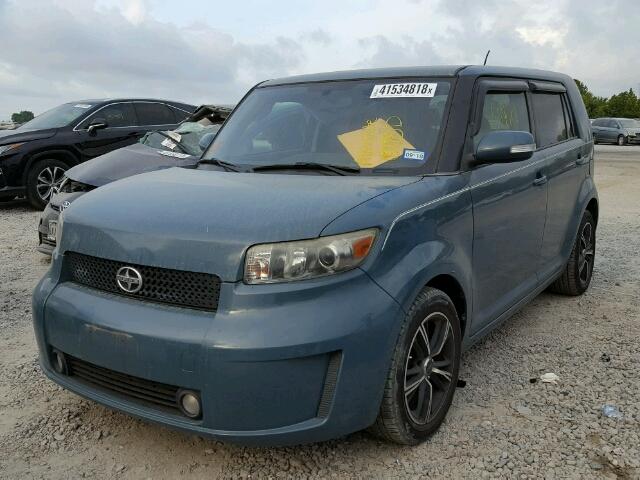 JTLKE50E081014199 - 2008 TOYOTA SCION XB Blau Foto 2