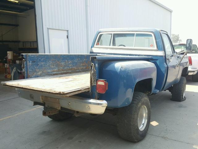 CKL149Z164125 - 1979 CHEVROLET PICK UP BLUE photo 4