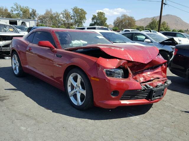 2G1FF1E31F9165287 - 2015 CHEVROLET CAMARO LT RED photo 1