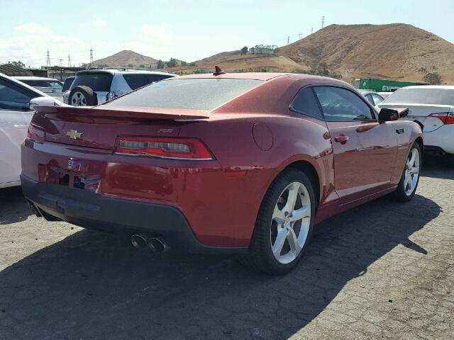 2G1FF1E31F9165287 - 2015 CHEVROLET CAMARO LT RED photo 4