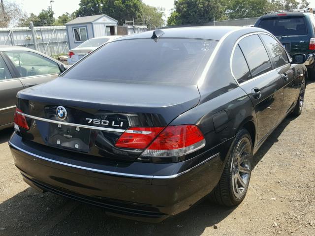 WBAHN83586DT31840 - 2006 BMW 750 LI BLACK photo 4