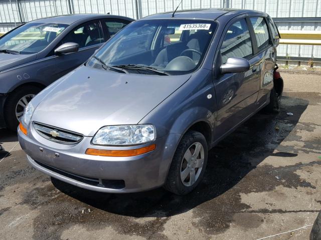 KL1TD66648B260182 - 2008 CHEVROLET AVEO BASE Մոխրագույն լուսանկար 2